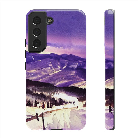 Vail Colorado at Christmas - Impact Resistant Phone Case Samsung Galaxy S22 Glossy